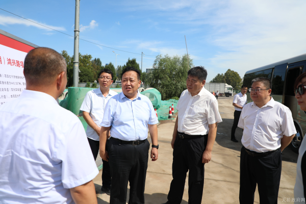 孙战宇调研天桥财金在建项目情况