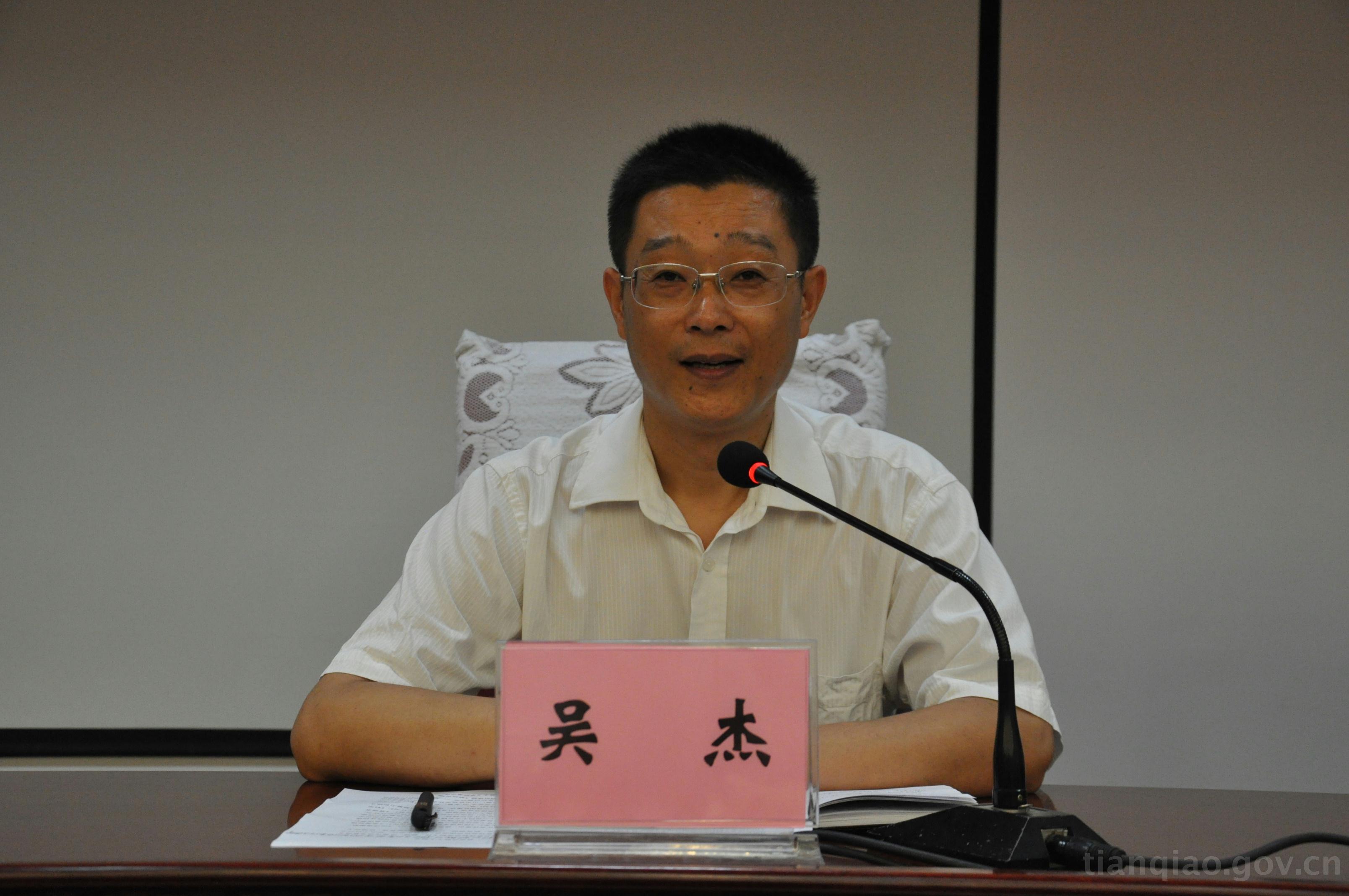 区委统战部常务副部长吴杰主持会议